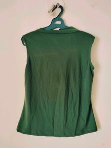 Stylish Sleeveless Cowl Neck Top