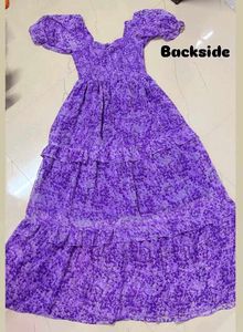 Purple Tiered Maxi Dress