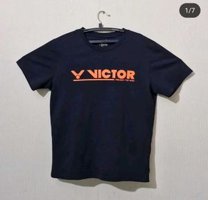 VICTOR BADMINTON TSHIRT ( BLACK )