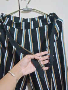 Black Plazo With Tie Up