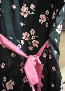 Floral Pink Print Frock