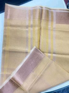 Elegant Golden Saree