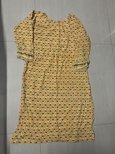 Yellow Printed Salwar Kameez Set