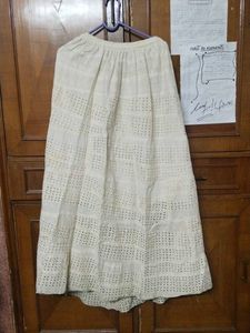 White Eyelet Skirt