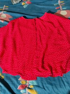 Red Polka Dot Top