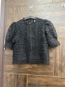 Laced Black Top