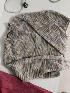 Cozy Knit Patchwork Sweater