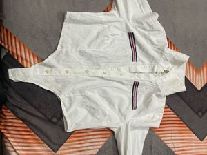 Striped White Shirt