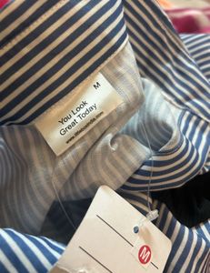 Littlebox Striped Collar Bodycon Dress
