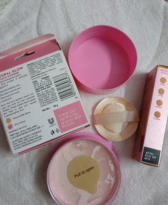Ponds Natural Glow Face Powder +lakme 9 To 5 Cc Cream( Beige)