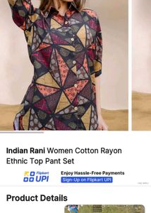 Indian Rani Top Pant Set