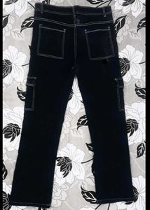 Black Denim Cargo