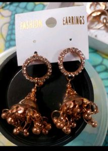Rose Gold Jhumka