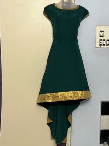 Pintrest Elegant Green Ethnic Gown