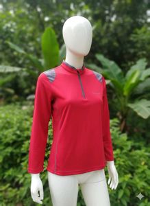 Red Long Sleeve Top