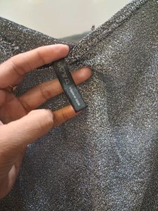 Elegant Silver &amp; Black Dress bodycon