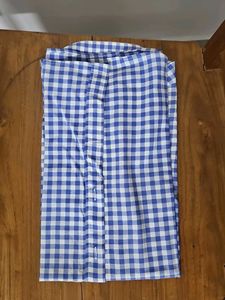 Benetton Blue Check Shirt