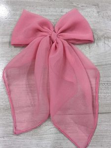 Pink Scrunchie With Long Tail