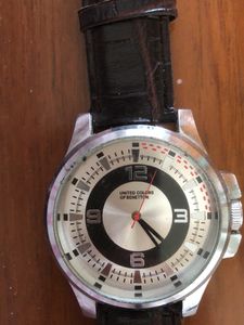 Ucb Mens Leather Belt Watch