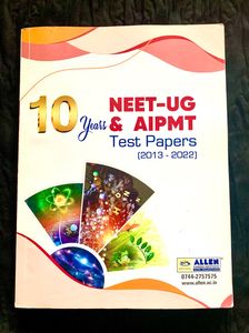 NEET-UG & AIPMT 10 Years Test Papers (2013-2022) with Hints/Solution in ENGLISH