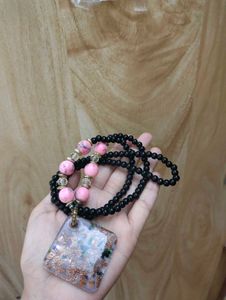 Pink Beaded Necklace