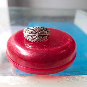 Pure Silver Antique Oxidised Turkish Ring 💍