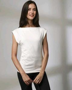 Casual White Fitted Top