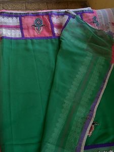 Chiffon Fabric And Net Ki Sundar Sadi