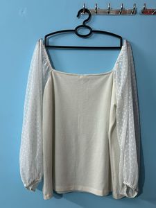 Elegant Sheer Sleeve Top
