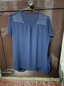 Striped Navy Blue Top