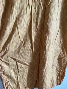 Mustard Chikankari Kurta