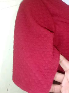 Designer Brick Colour Blouse