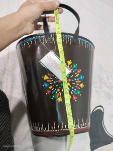Metal Bucket Hand Painted