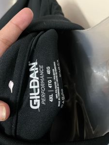 Gildan Branded Black Collar Tshirt