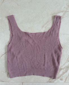 NUON Cropped Knit Tank