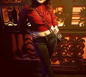ZARA Stylish Maroon Sheer Top