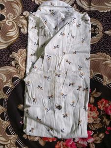 White Colour.Silk Dress