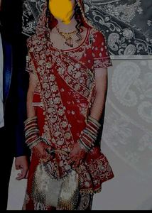 Bridal Lehenga Choli - Red & Gold