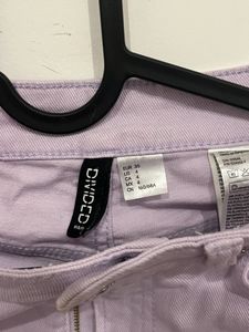 Lavender Wide Leg Jeans