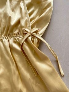 Gold Satin Romper