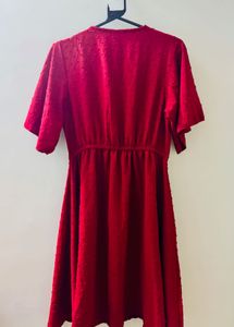 Red Casual Dress-Medium