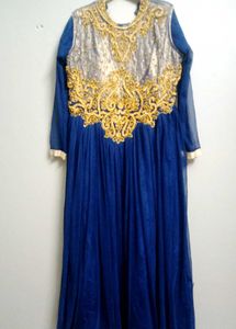 Elegant Blue Ethnic Gown