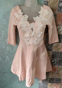 Cute Pink Gingham Dress