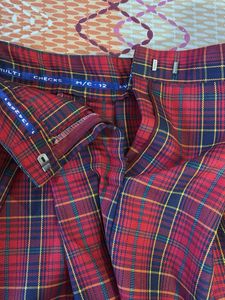 Plaid Pleated Skirt