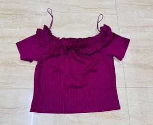 Deep Red Color Top