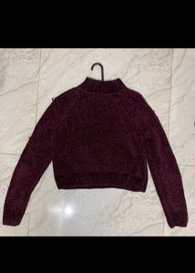 Velvet Knitted  Sweater
