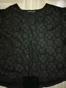 Elegant Black Lace Top