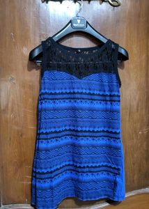 Atmosphere° Top - Blue And Black Lace