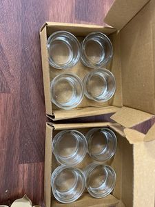 Glass Candle Holders - Set of 4