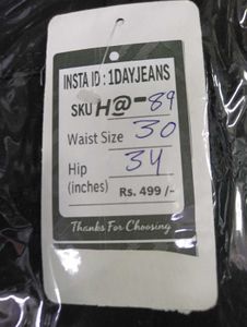 H@89 Size-30 (Sale) Latest Ladies high waist Jeans